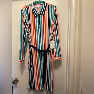 Lularoe NWT Ellie Dress SizeXL striped colors